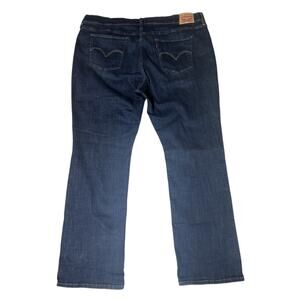 Levis 415 Classic‎ Boot Cut Womens Jeans Sz 24W Waterless Stretch Denim Blue